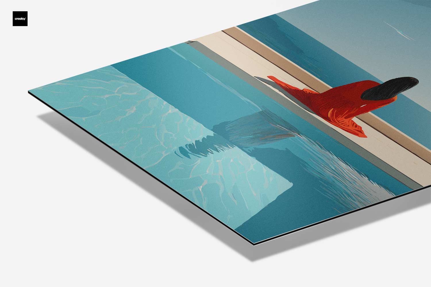 Uitzicht over de Oceaan Kunstwerk-canvas-dibond-plexiglas-wanddecoratie-WallArtistic