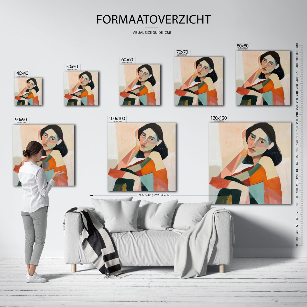 Vrouwelijk portret Poster