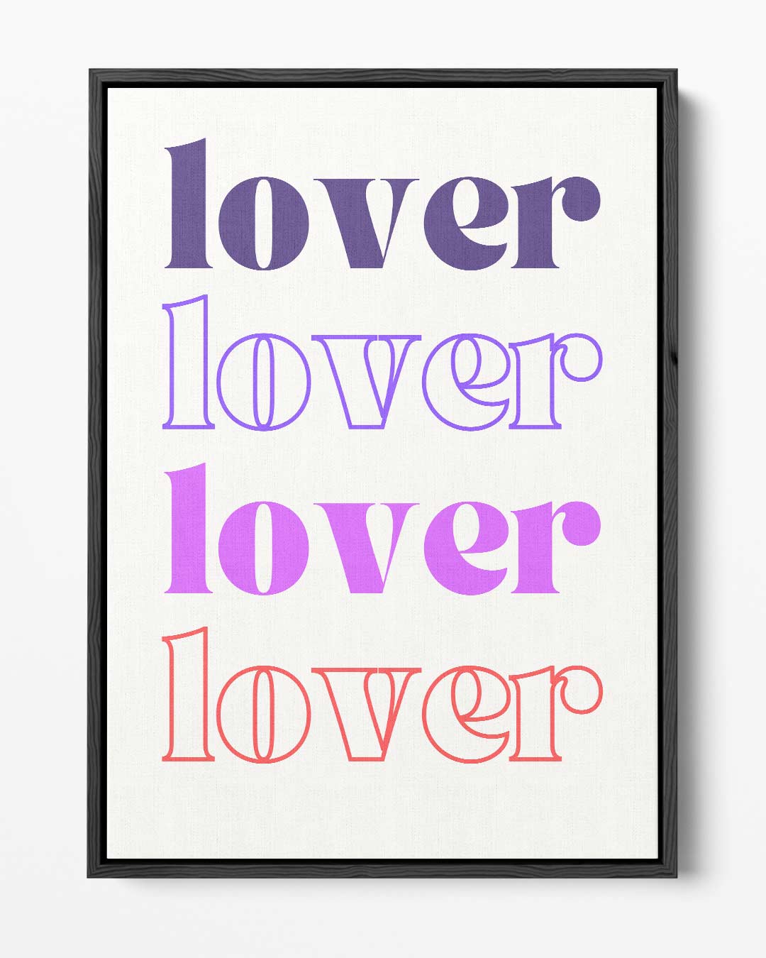 Kleurrijke Typografie Kunstwerk-canvas-dibond-plexiglas-wanddecoratie-WallArtistic