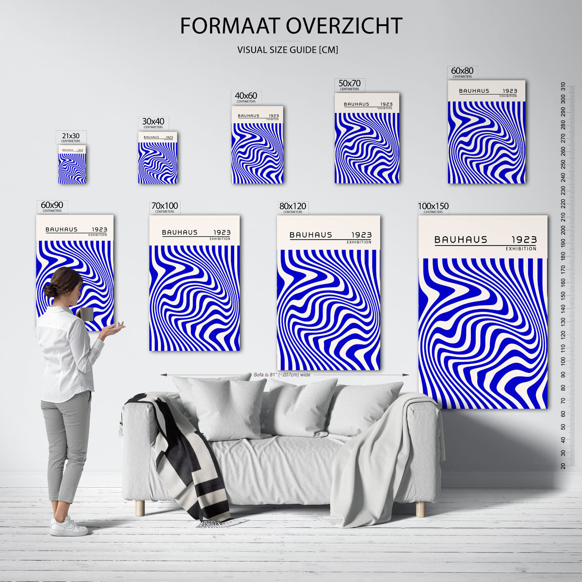 Golvend lijnenspel Poster