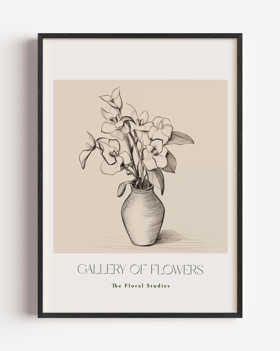Elegante Bloemenstudie Poster-WallArtistic