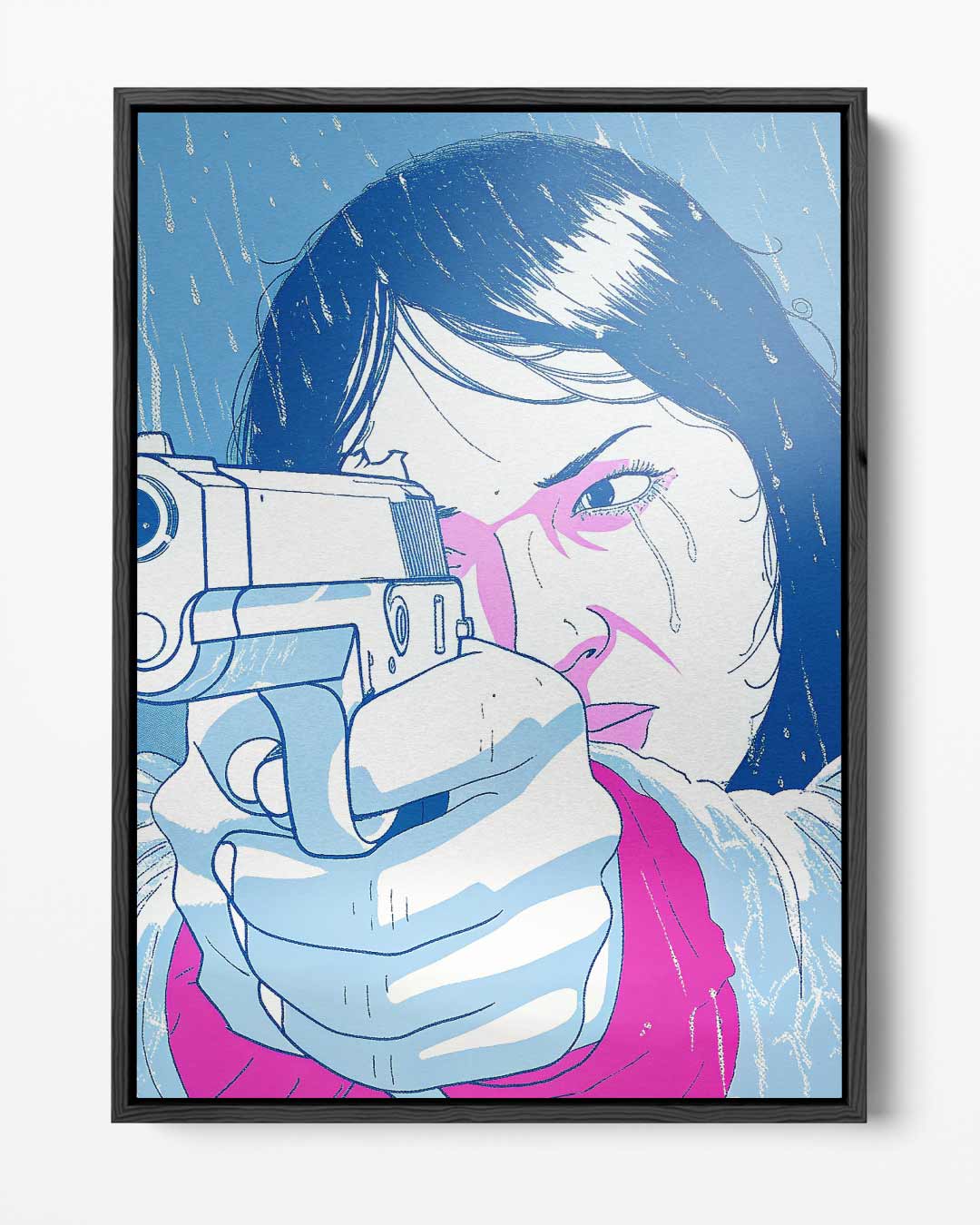 Moed en Vastberadenheid - Een Moderne Krijger Kunstwerk-canvas-dibond-plexiglas-wanddecoratie-WallArtistic
