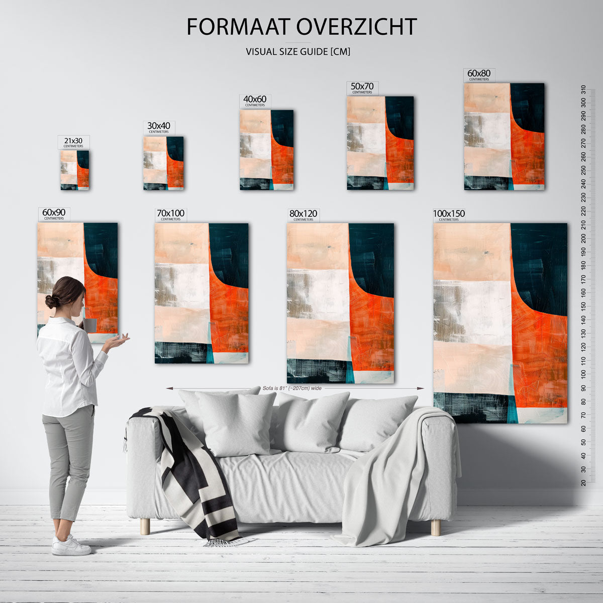 Abstracte vormen Poster