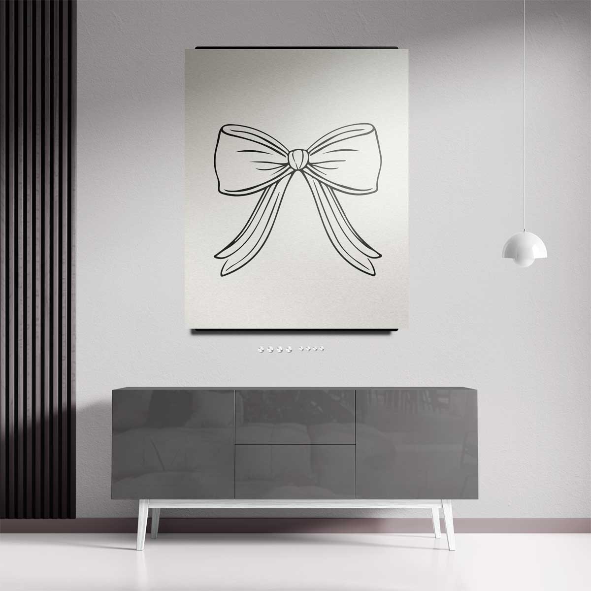 Elegante Strik Illustratie Kunstwerk-canvas-dibond-plexiglas-wanddecoratie-WallArtistic