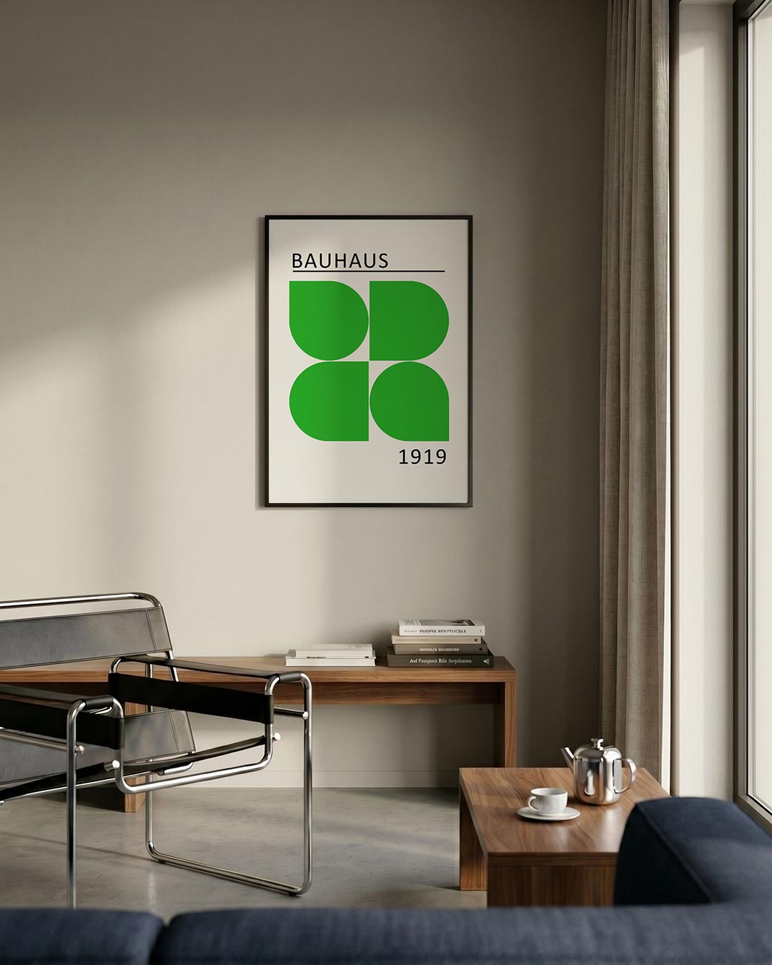 Groene vlakverdeling Poster