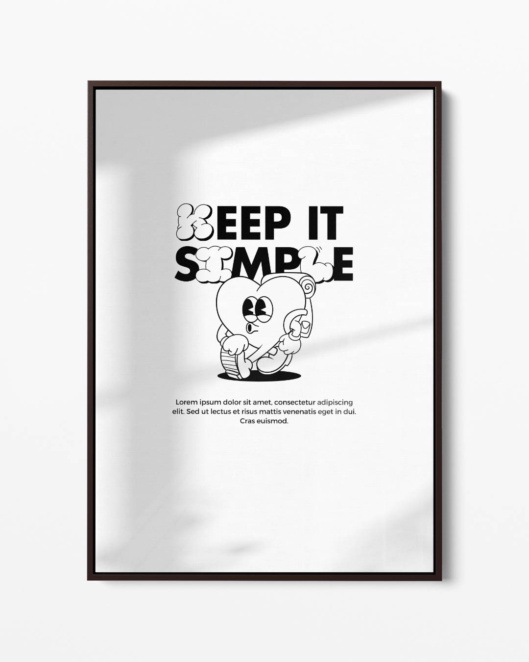 Keep It Simple Illustratie Kunstwerk-canvas-dibond-plexiglas-wanddecoratie-WallArtistic