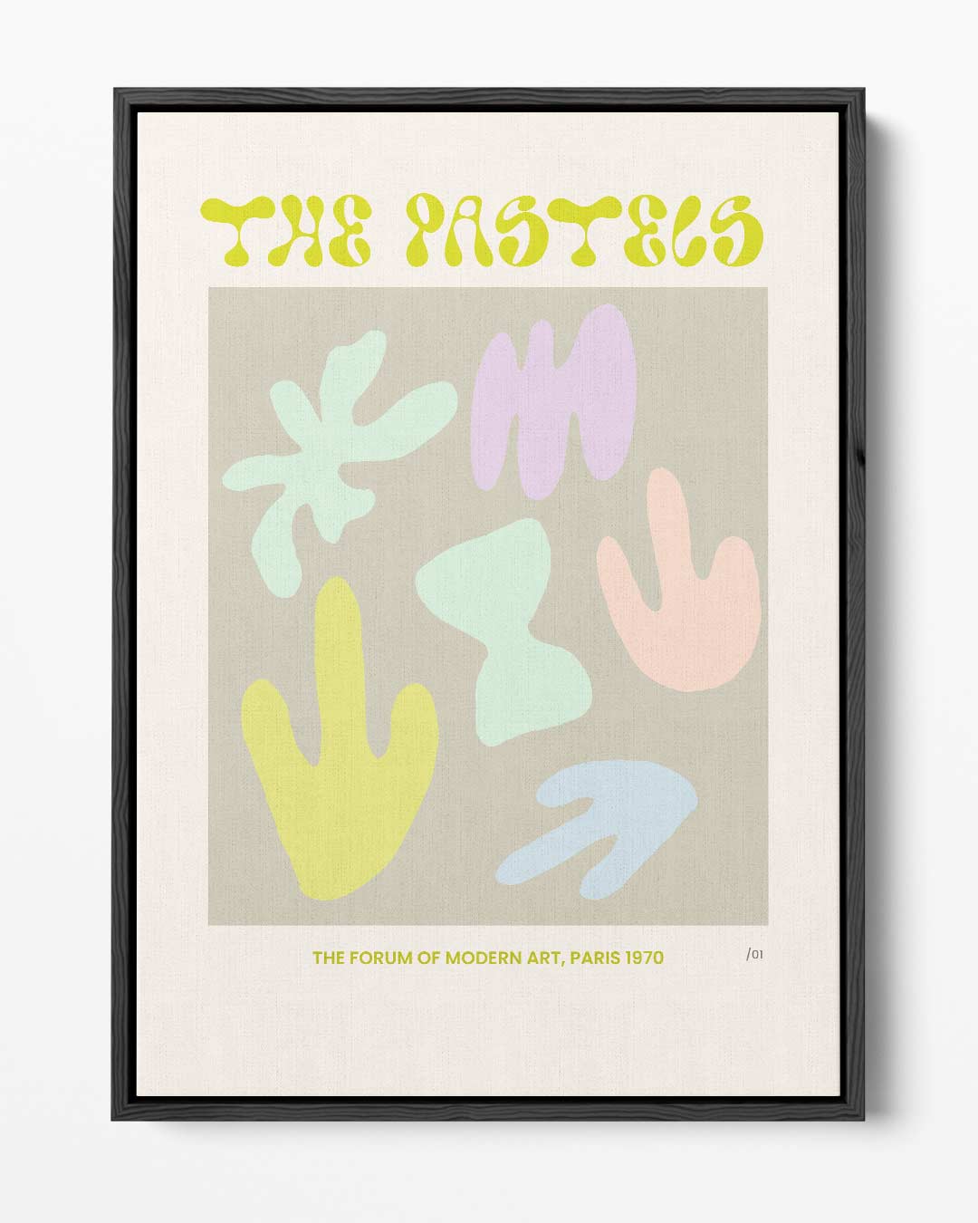 Retro Pastel Kunstposter