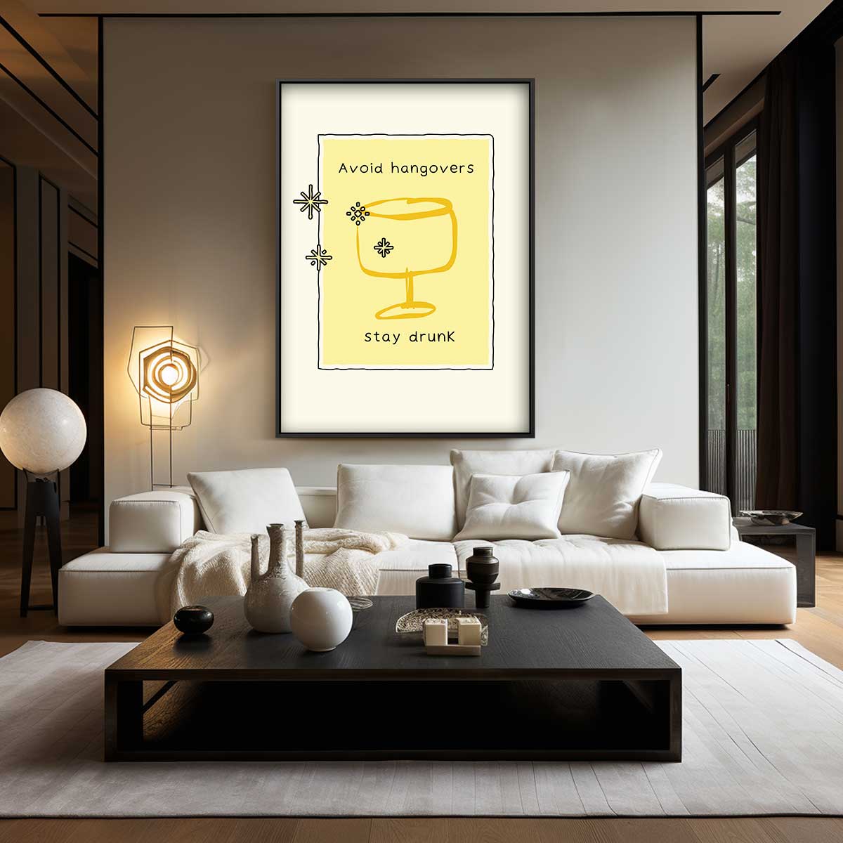 Humoristisch Drankkunstwerk Kunstwerk-canvas-dibond-plexiglas-wanddecoratie-WallArtistic