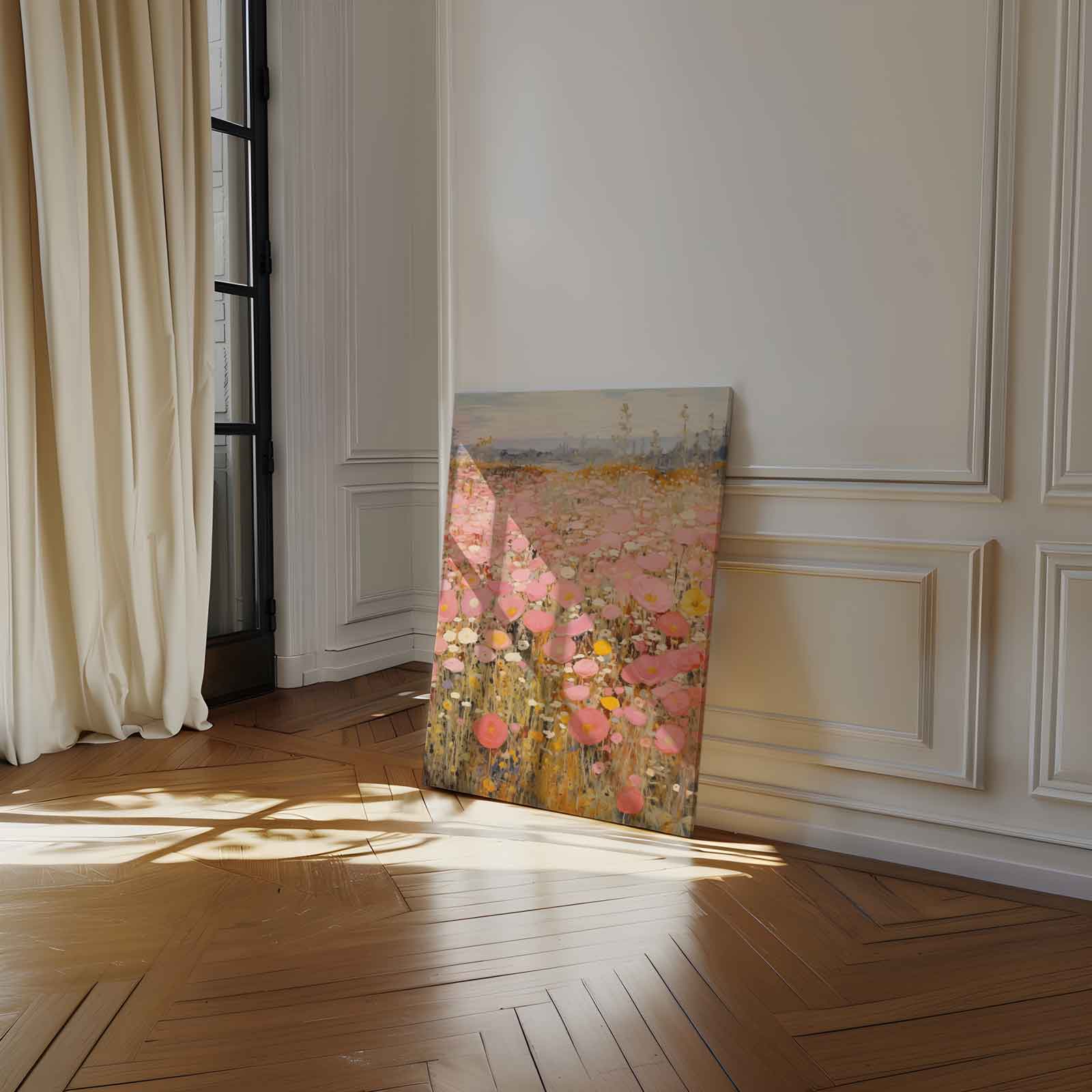 Zomerse Bloemenpracht Kunstwerk-canvas-dibond-plexiglas-wanddecoratie-WallArtistic