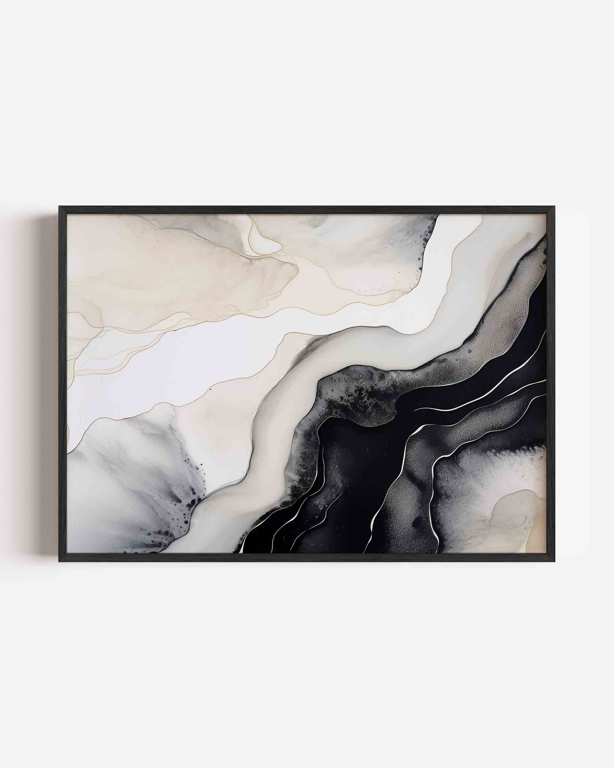 Abstracte lijnen en vormen Poster