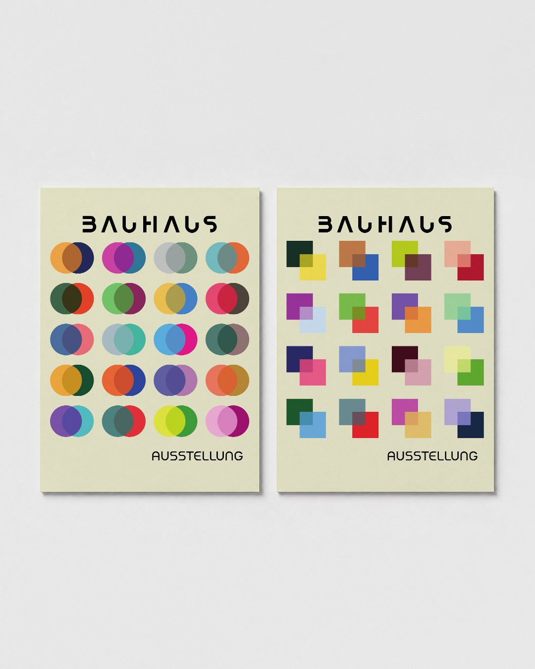 Kleurrijke cirkelritmes Posterset