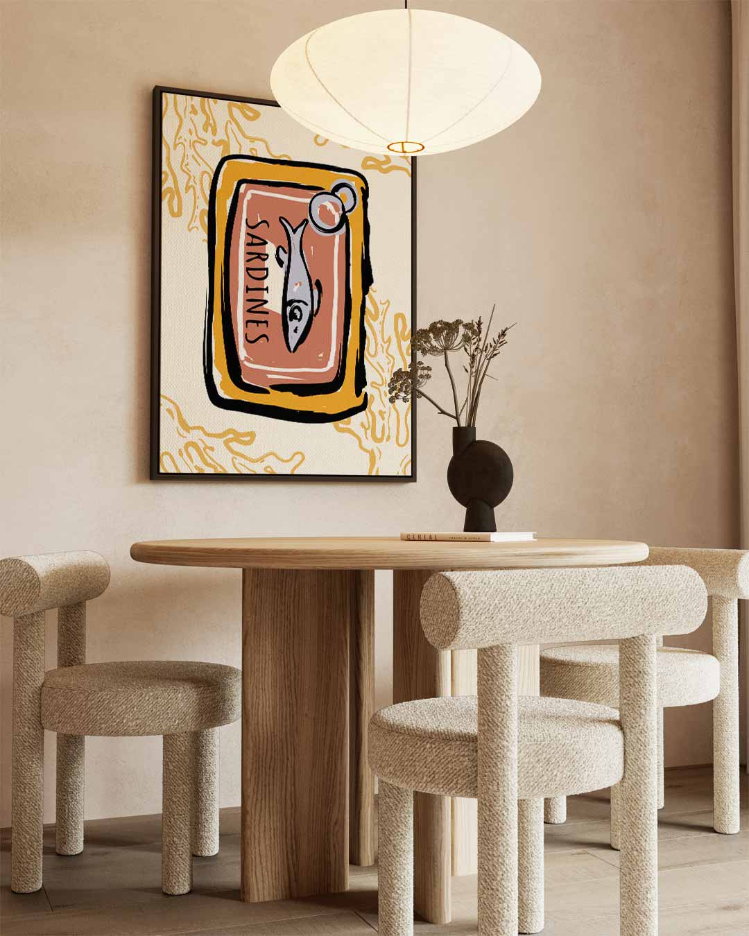 Sardines in Blik Pop Art Kunstwerk-canvas-dibond-plexiglas-wanddecoratie-WallArtistic