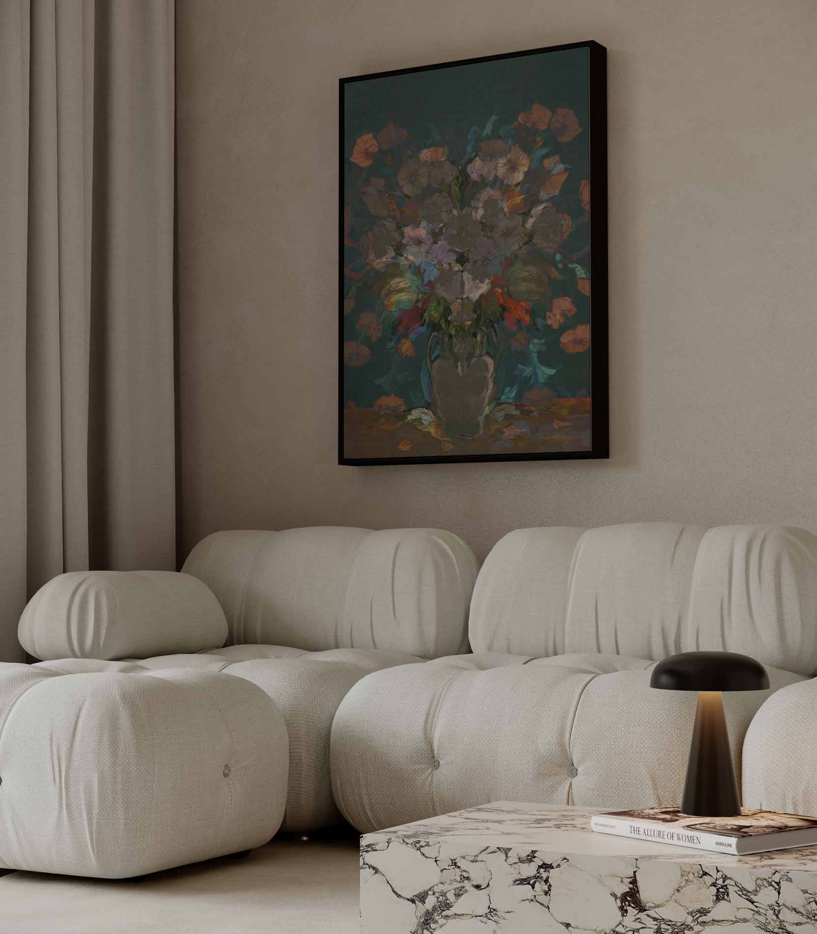 Bloemrijke Overvloed Kunstwerk-canvas-dibond-plexiglas-wanddecoratie-WallArtistic