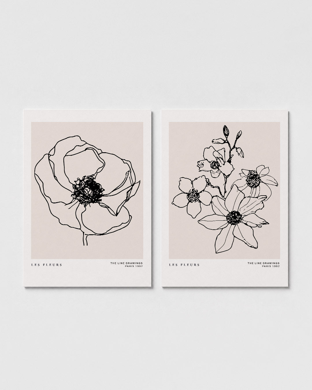 Lijnenbloem Posterset