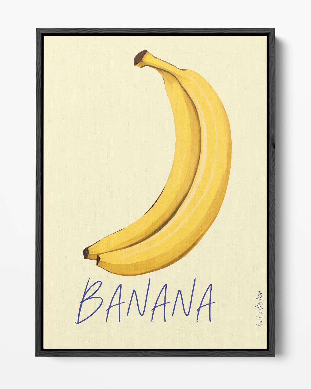 Kleurrijke Bananenillustratie Kunstwerk-canvas-dibond-plexiglas-wanddecoratie-WallArtistic