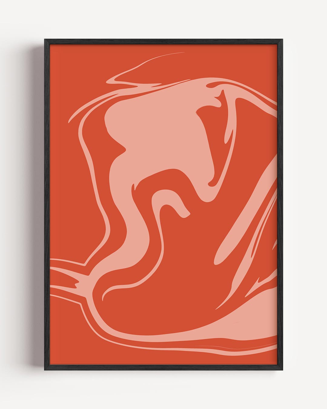 Abstracte Vlammen Kunstposter-WallArtistic