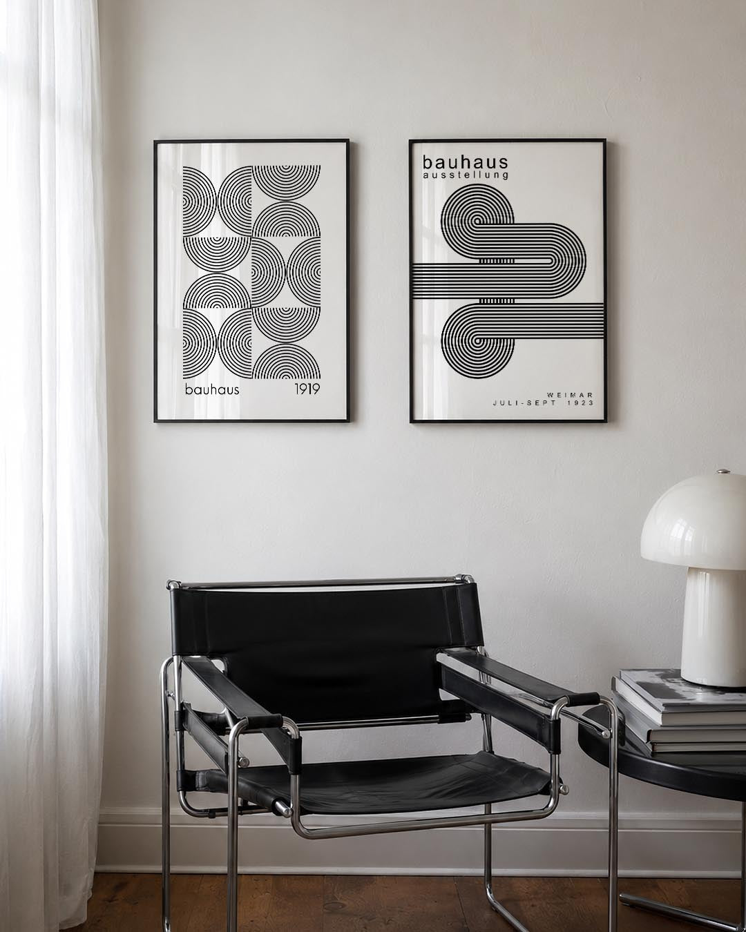 Cirkelritme en lijnen Posterset