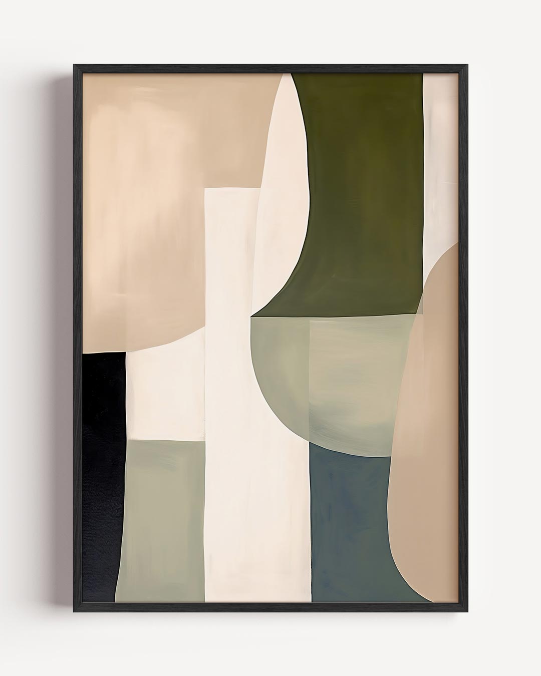 Abstracte Aardetinten Kunstposter-WallArtistic