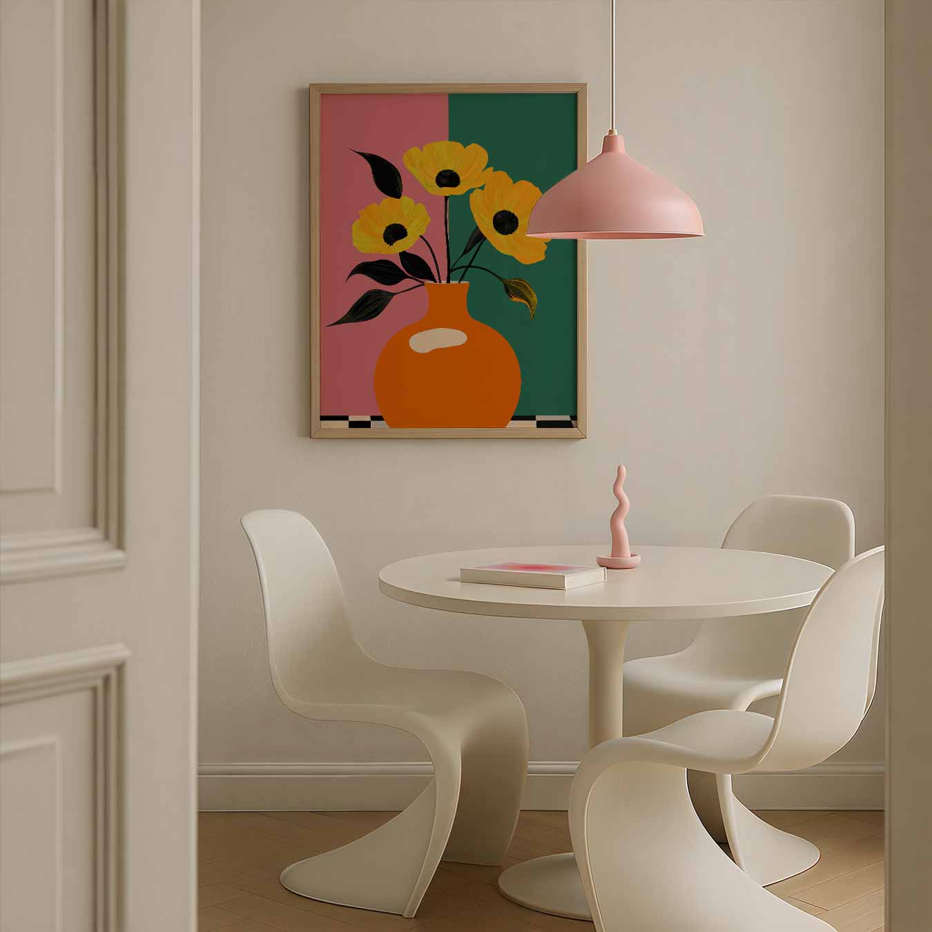 Stijlvolle Bloemenvaas Poster