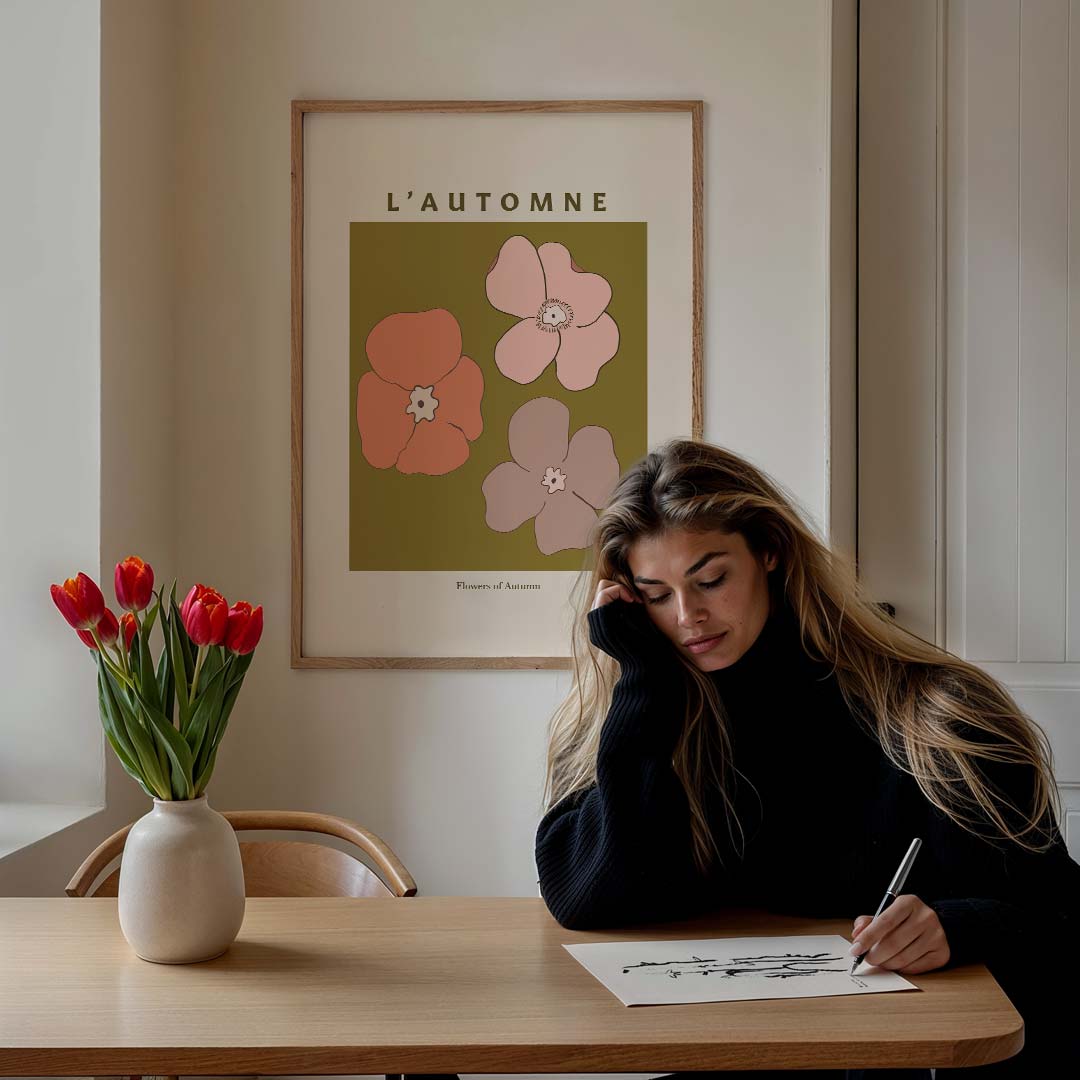 Herfstbloemen Poster-WallArtistic