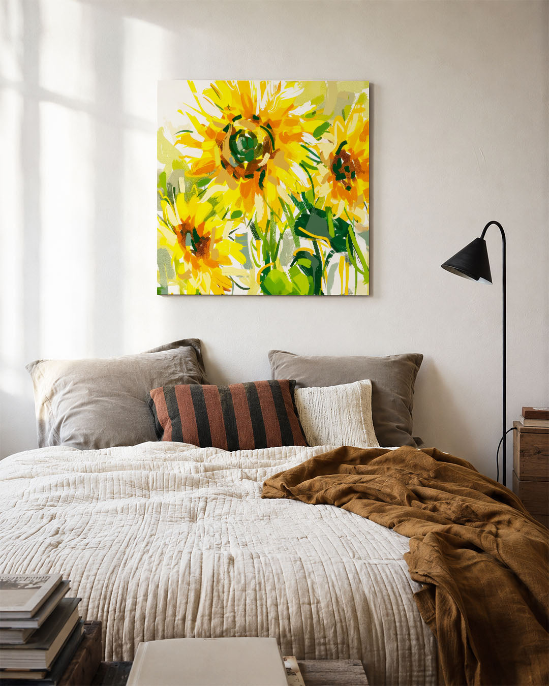 Zonnebloemen Kunstwerk