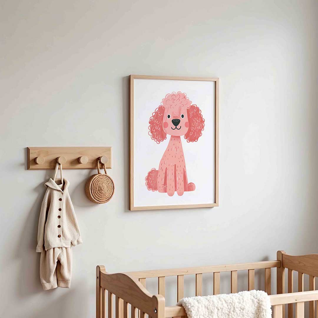 Roze poedel Poster