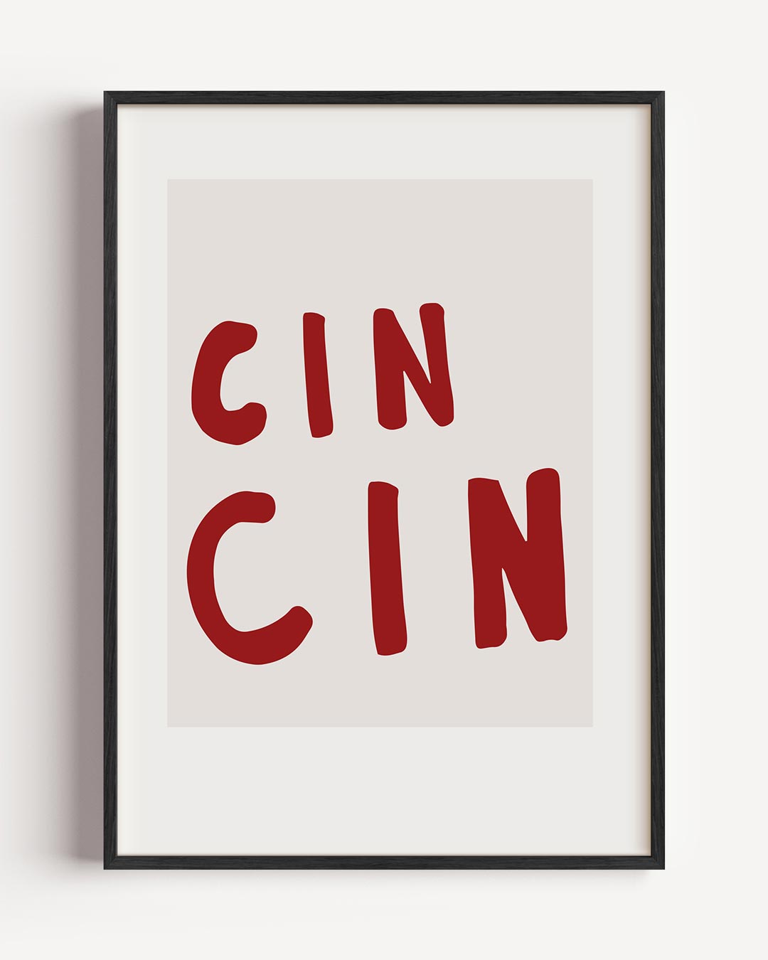 Trendy "Cin Cin" Poster-WallArtistic