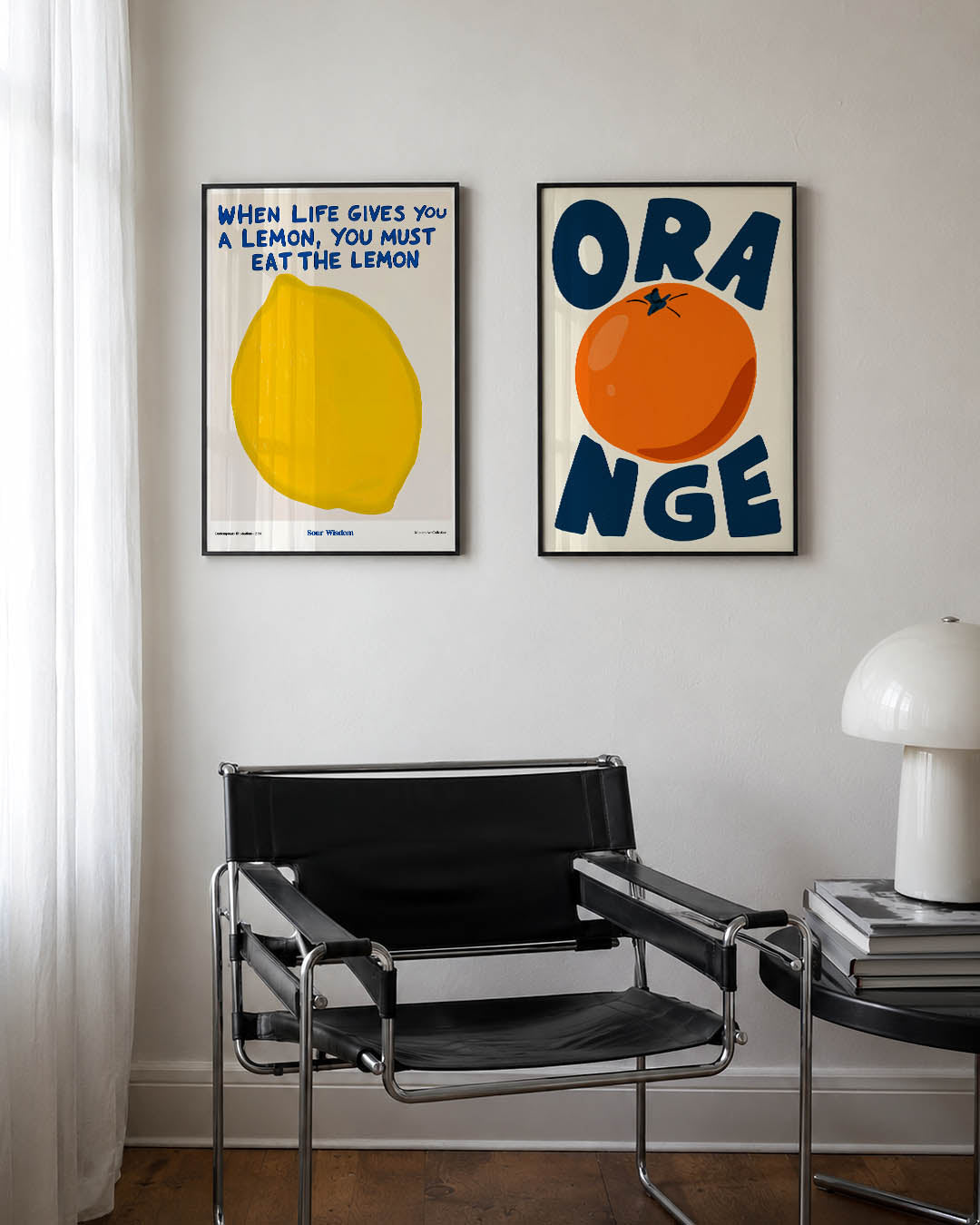 Citroen en woorden Posterset
