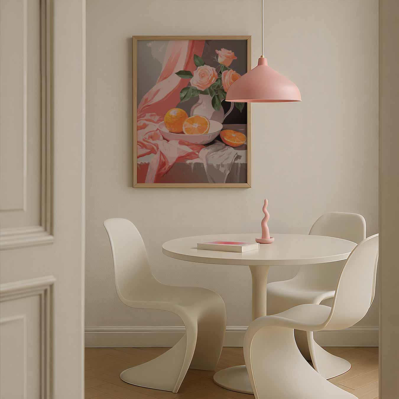 Romantische Rozen en Sinaasappels Poster