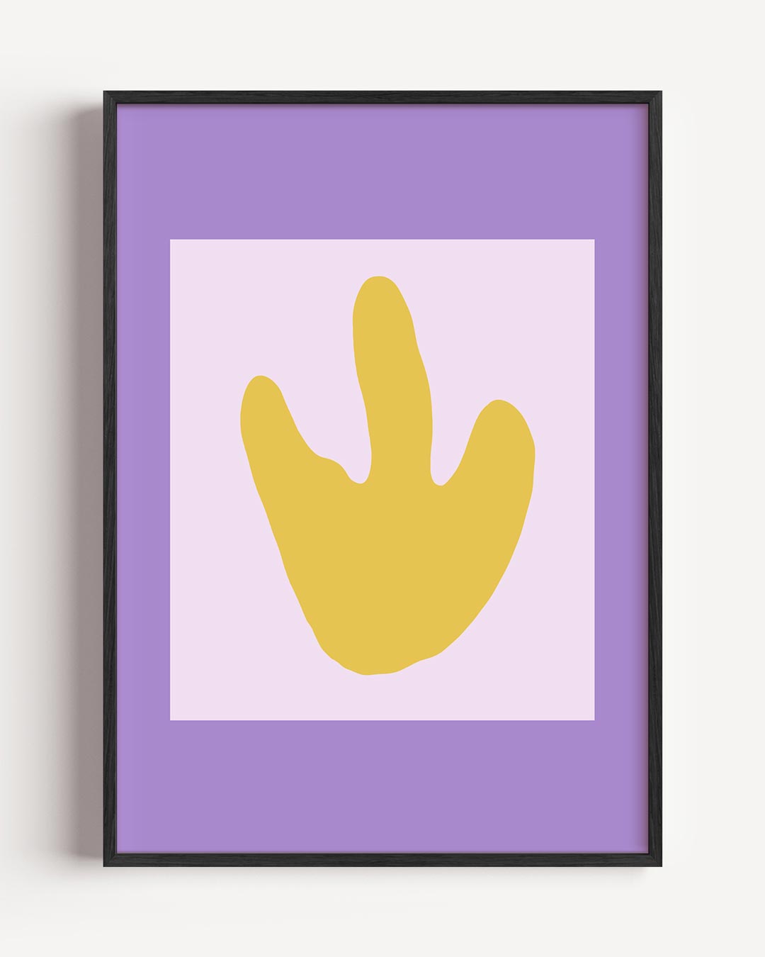 Vrolijke Gele Abstracte Kunstposter-WallArtistic