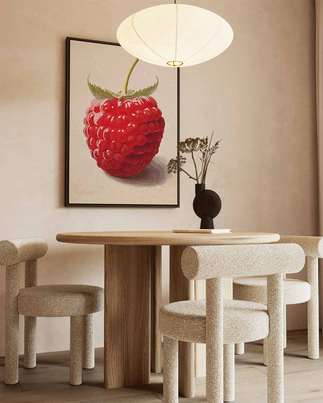 Frisse Framboos Kunstwerk-canvas-dibond-plexiglas-wanddecoratie-WallArtistic