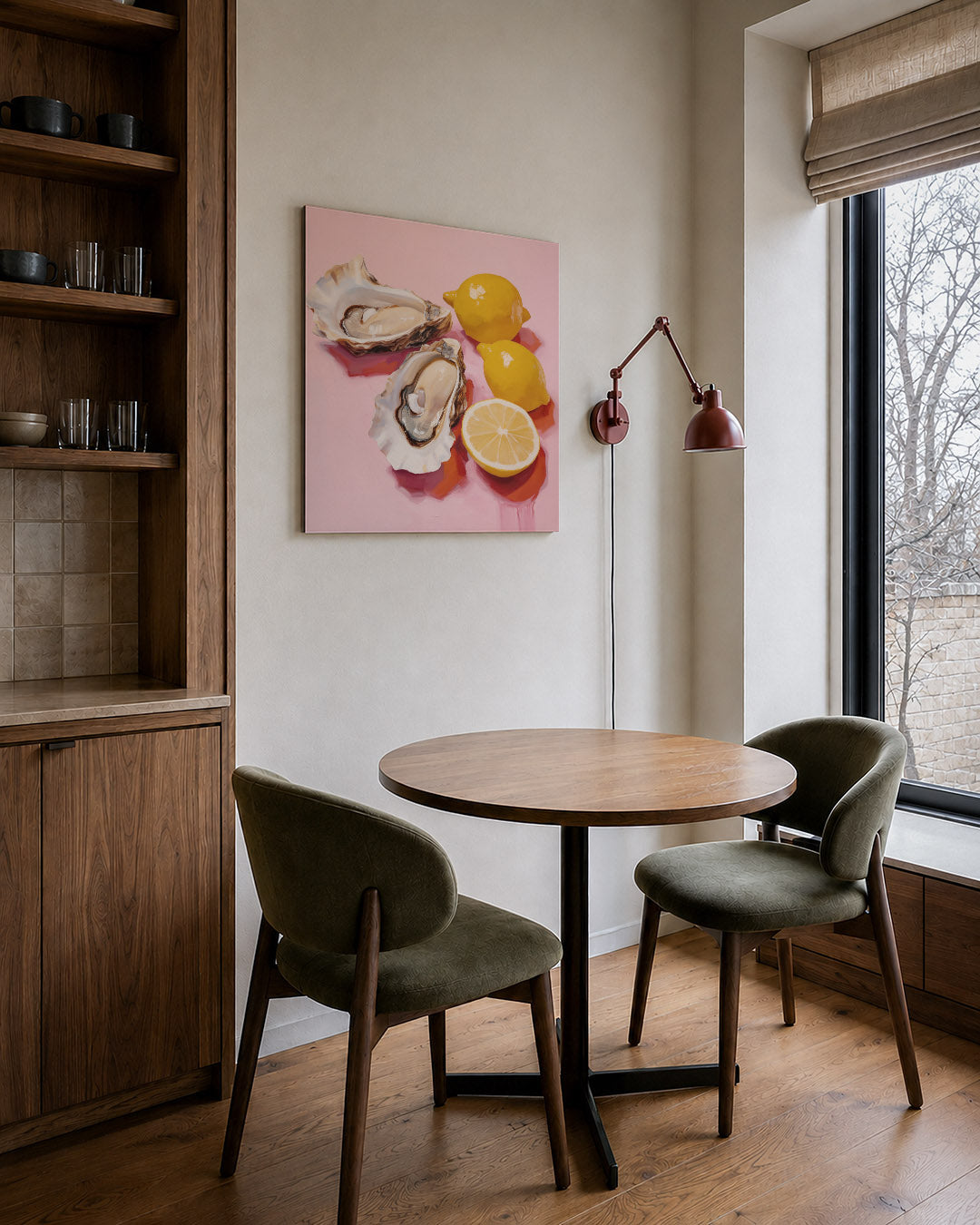 Citroenen en oesters Kunstwerk