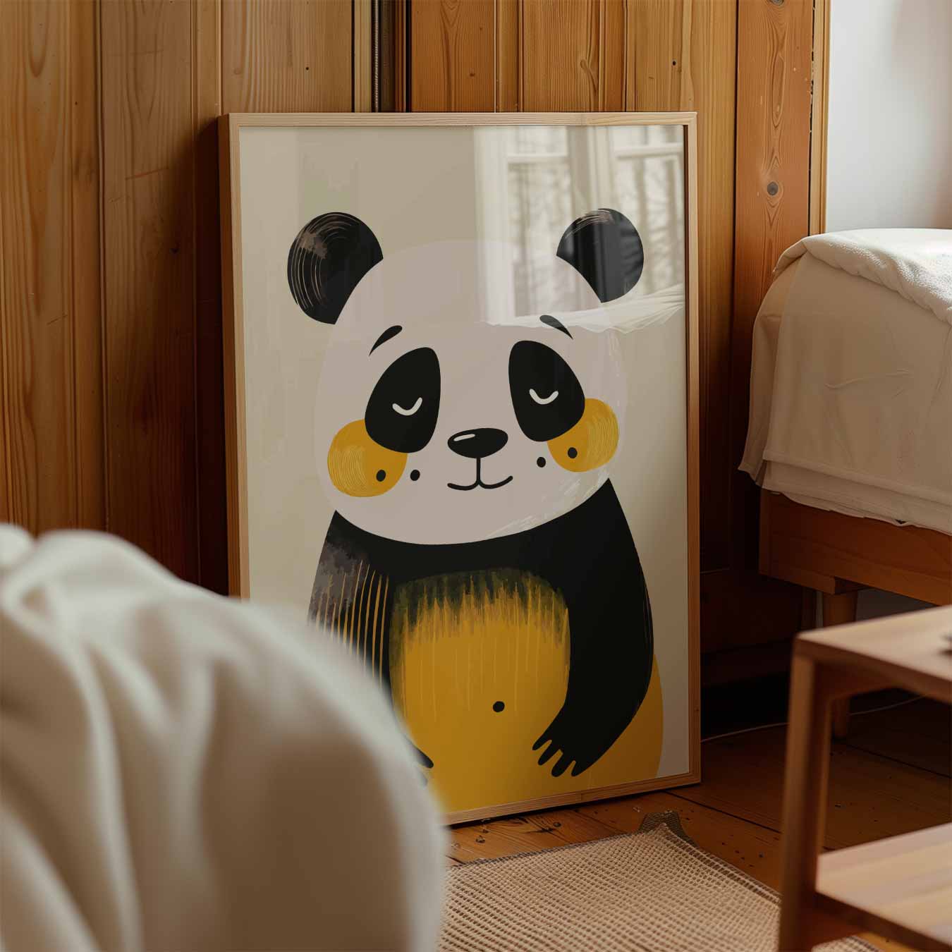 Schattige Dromerige Panda Poster
