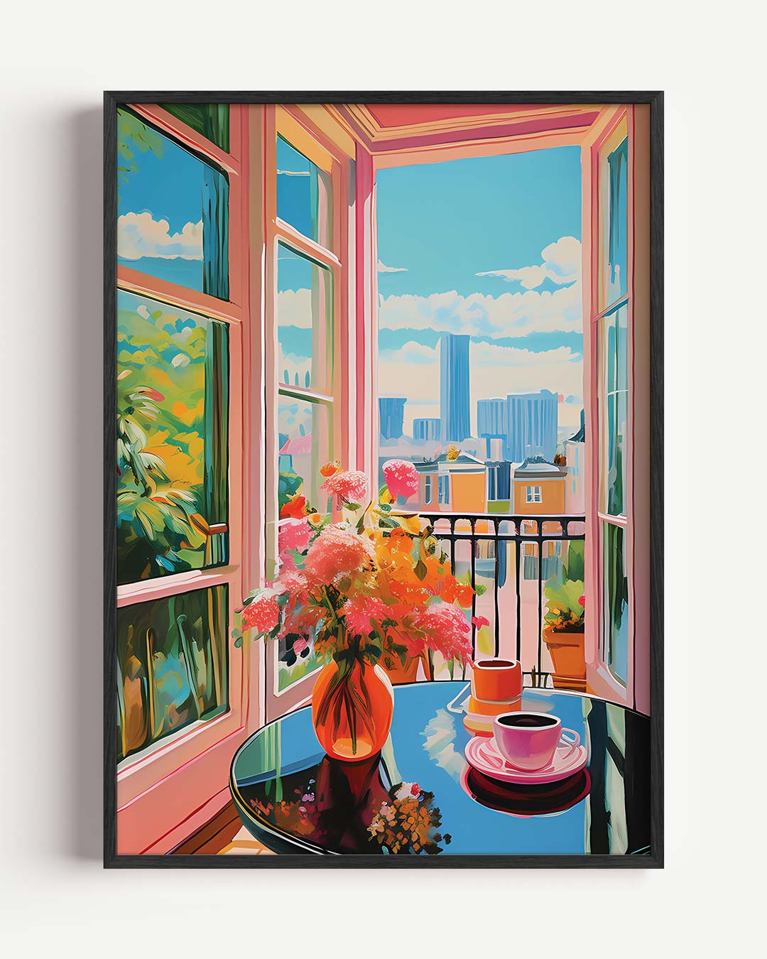 Gezellige Balkon Brunch Poster
