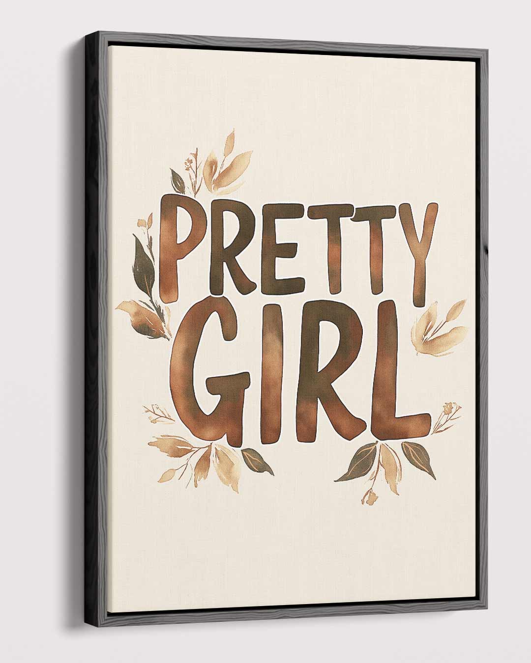Lovely Girl Bloemenposter Kunstwerk-canvas-dibond-plexiglas-wanddecoratie-WallArtistic
