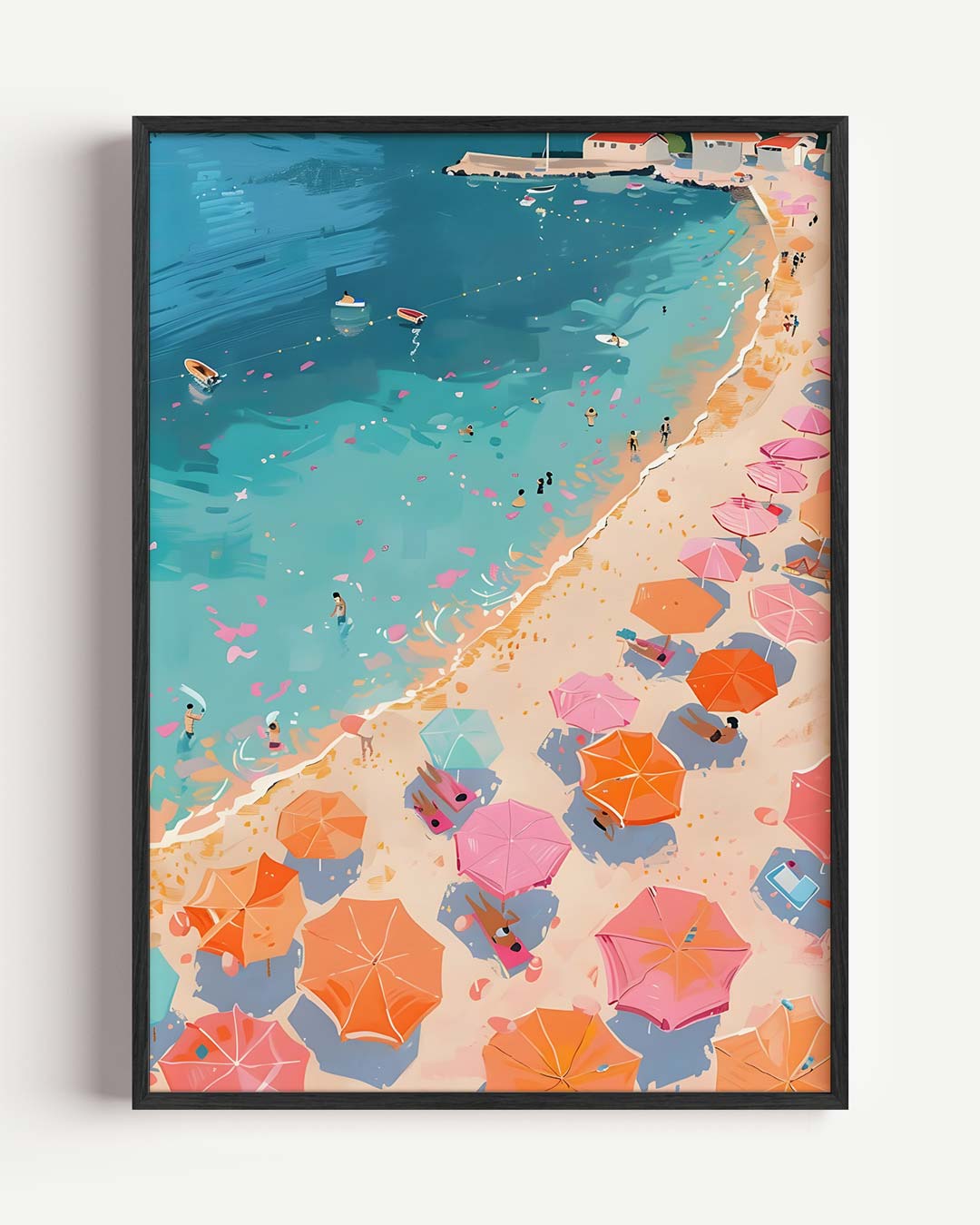 Zonnige Stranddag Poster