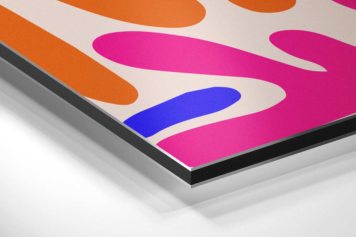 Kleurrijke Vormenexplosie Kunstwerk-canvas-dibond-plexiglas-wanddecoratie-WallArtistic