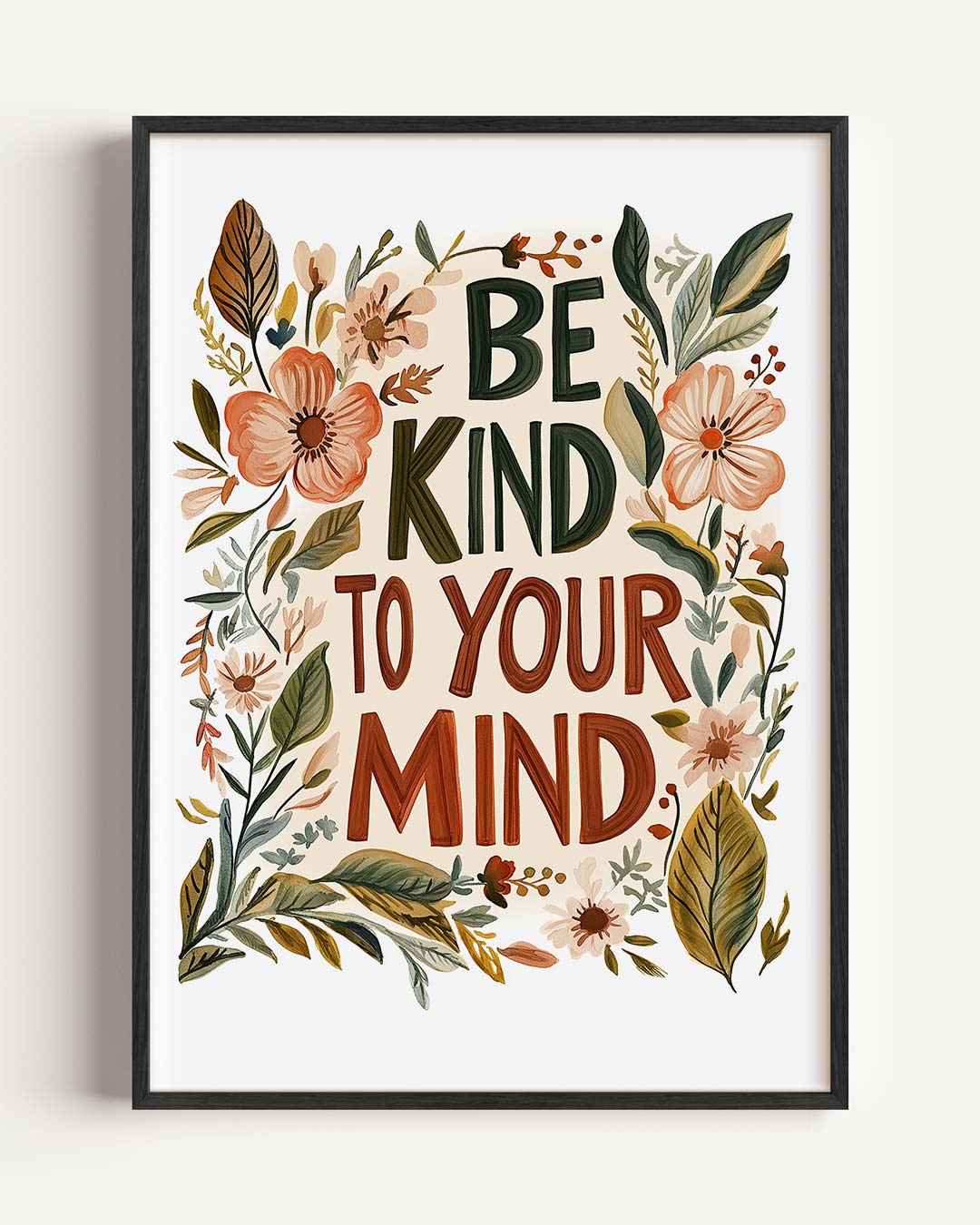 Bloemenposter met Inspirerende Tekst Poster