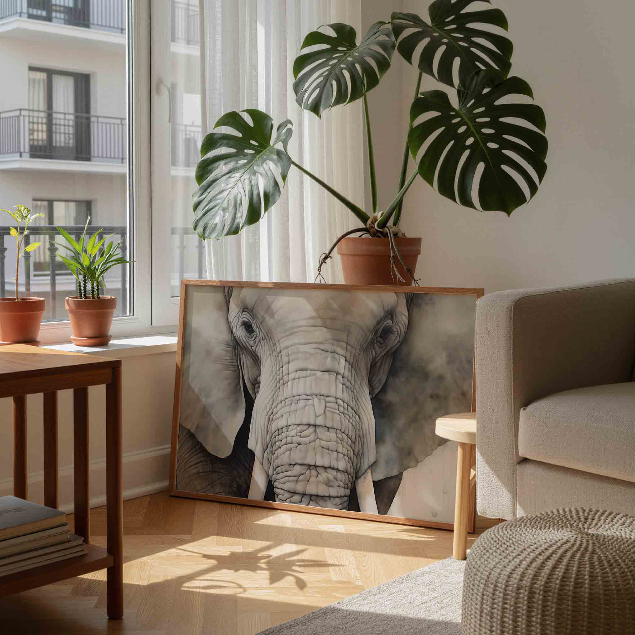 Olifant portret Poster
