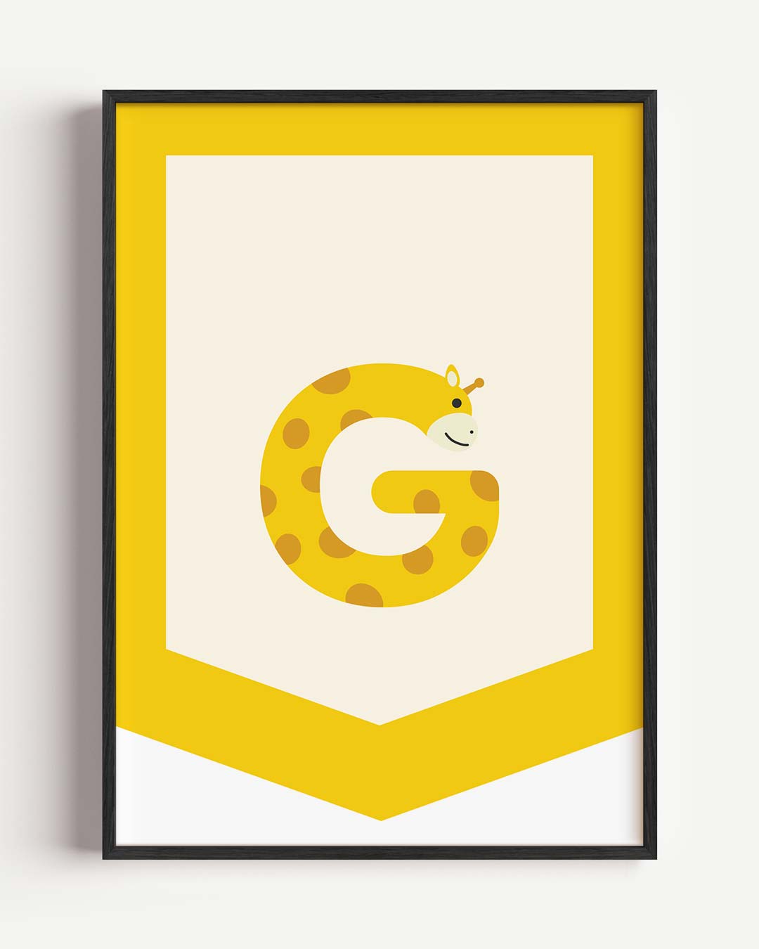 Vrolijke Giraffe Alfabet Poster