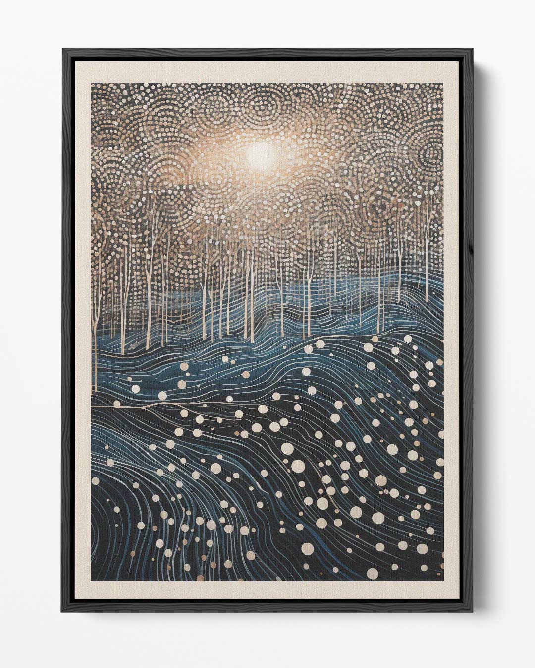 Betoverend Boslandschap in Droomstijl Kunstwerk-canvas-dibond-plexiglas-wanddecoratie-WallArtistic