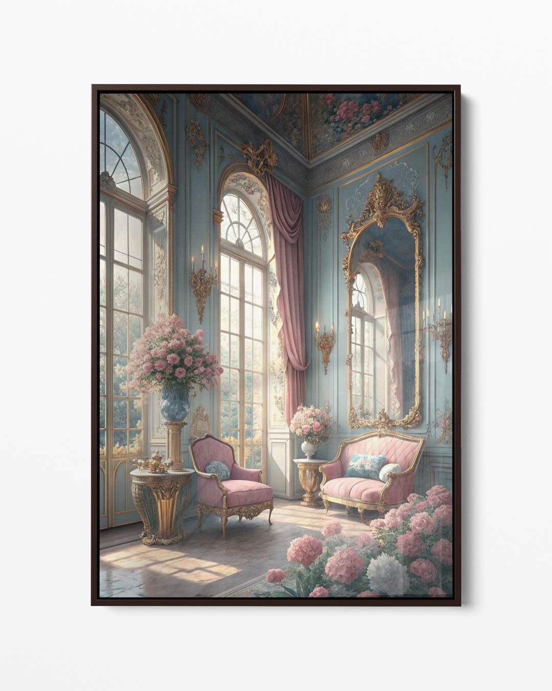 Romantische Bloemenpracht Kunstwerk-canvas-dibond-plexiglas-wanddecoratie-WallArtistic