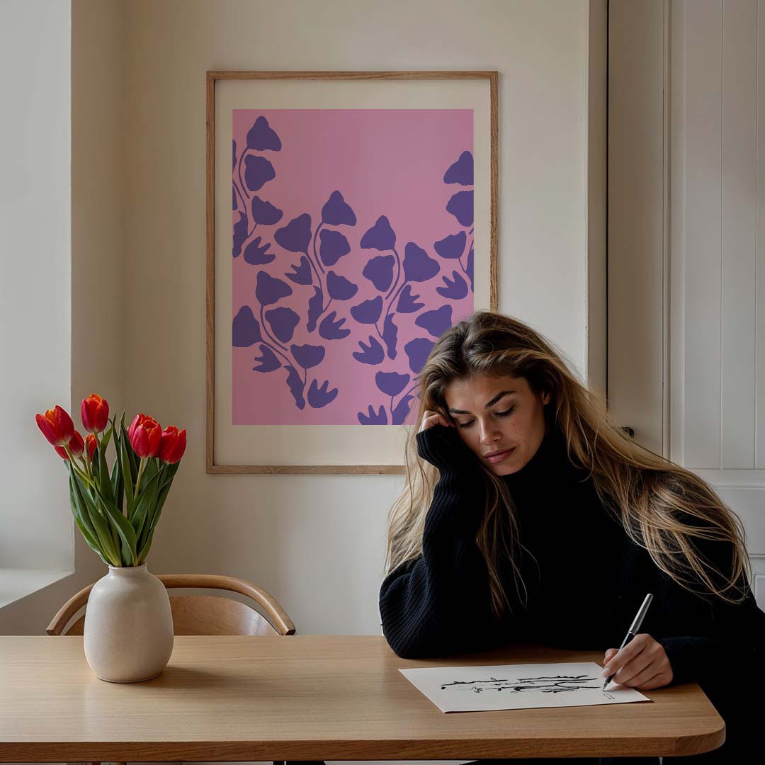 Vrolijke Bloemenpracht Poster-WallArtistic