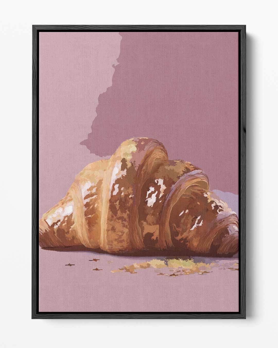 Croissantje in Kunst Kunstwerk-canvas-dibond-plexiglas-wanddecoratie-WallArtistic