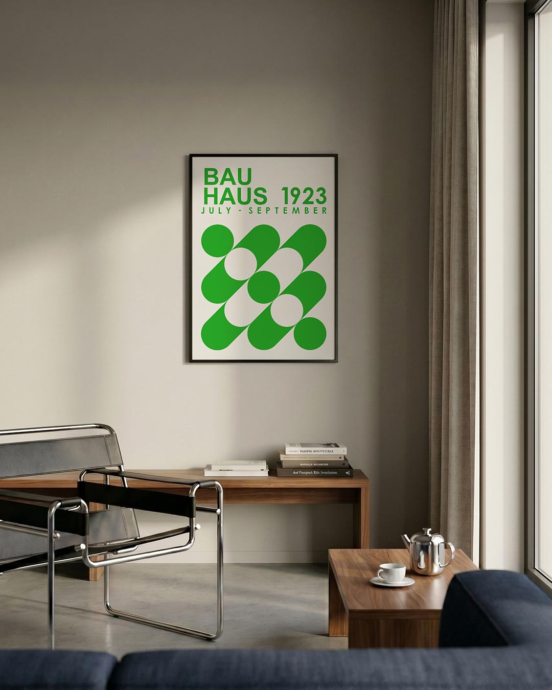 Groene cirkelpatronen Poster