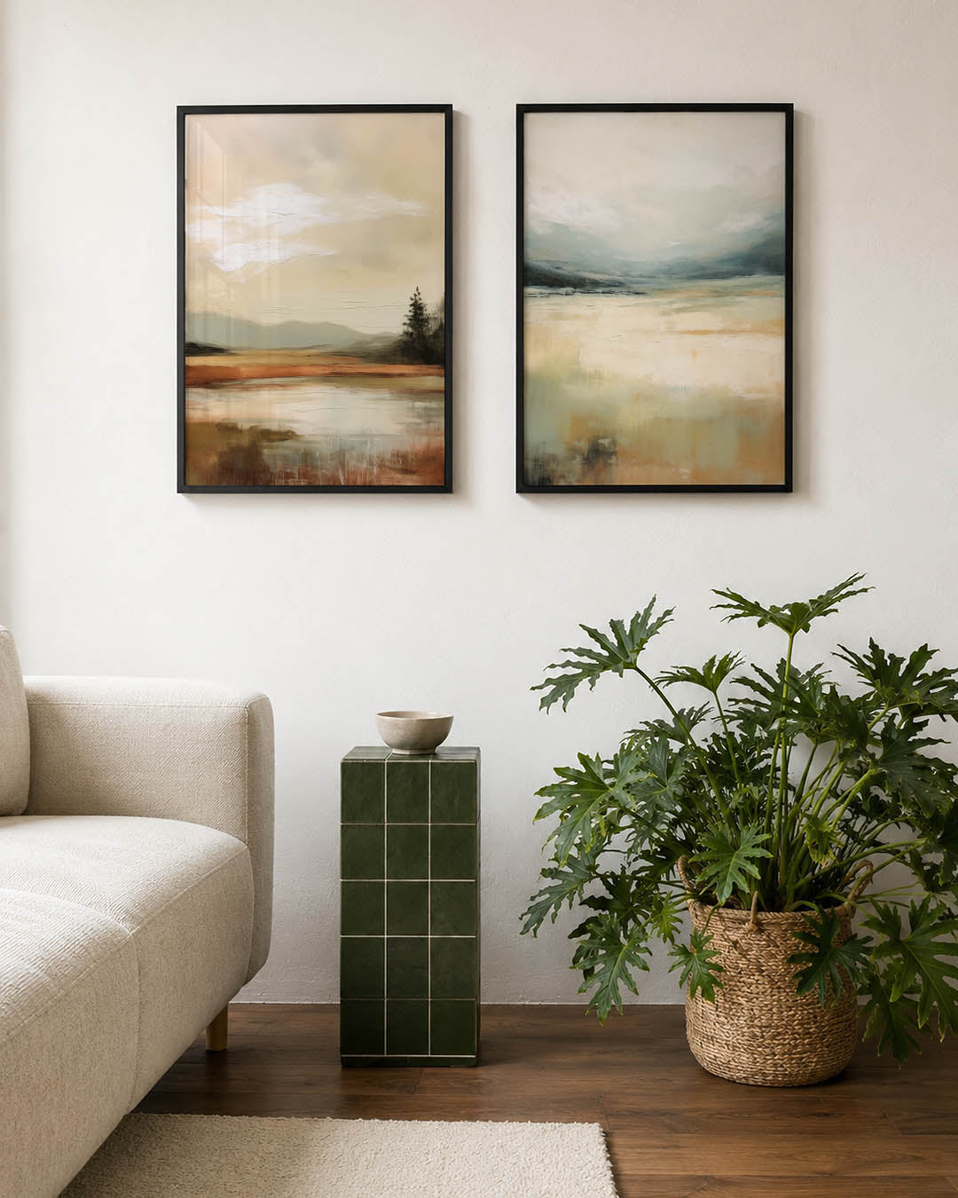 Landschap in lagen Posterset