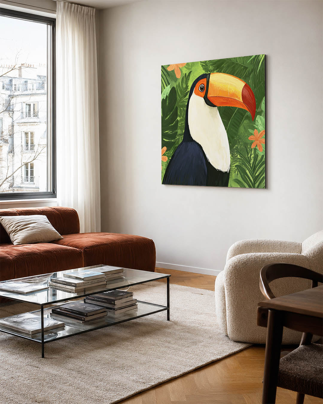 Tropische toekan Kunstwerk