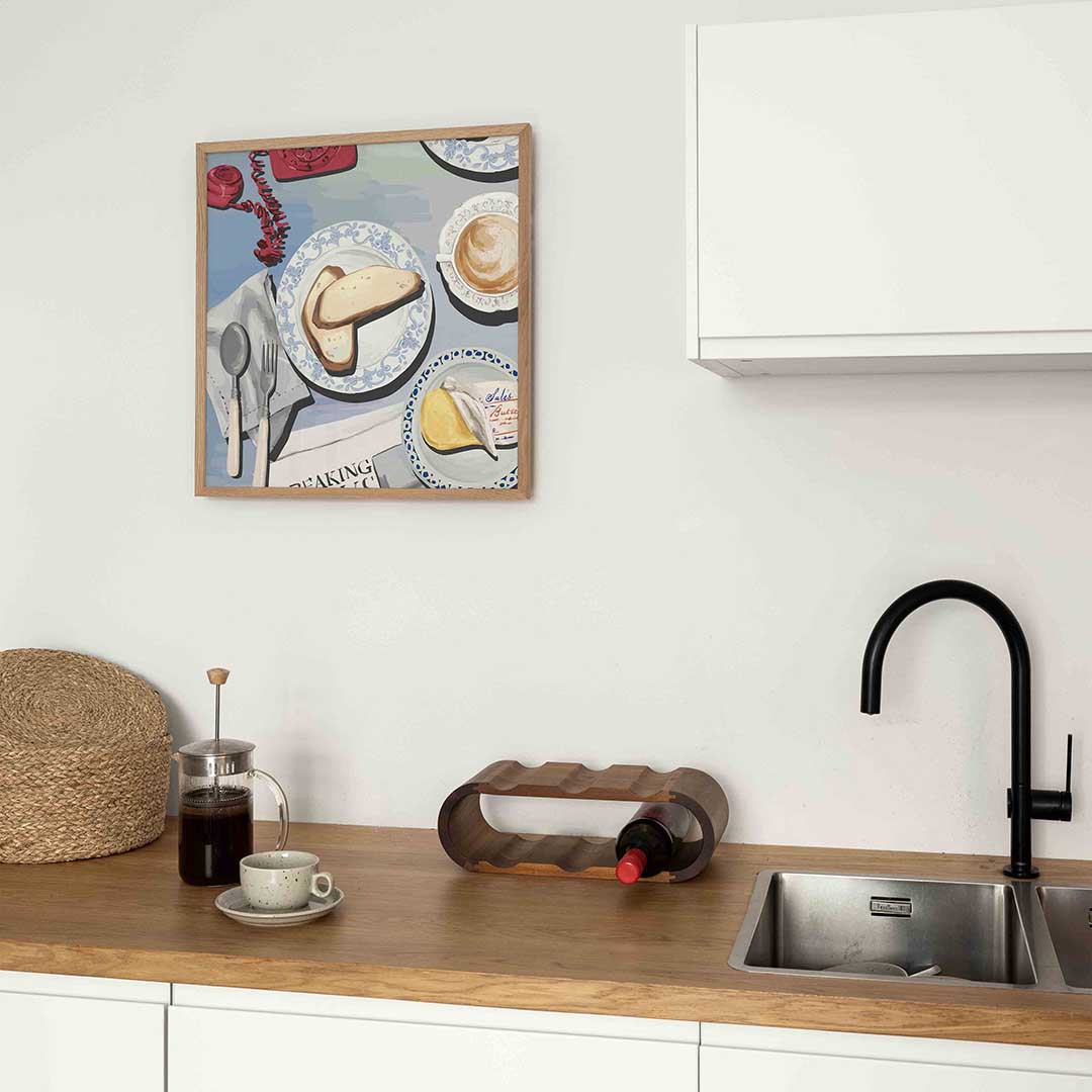 Ontbijt tafel Poster