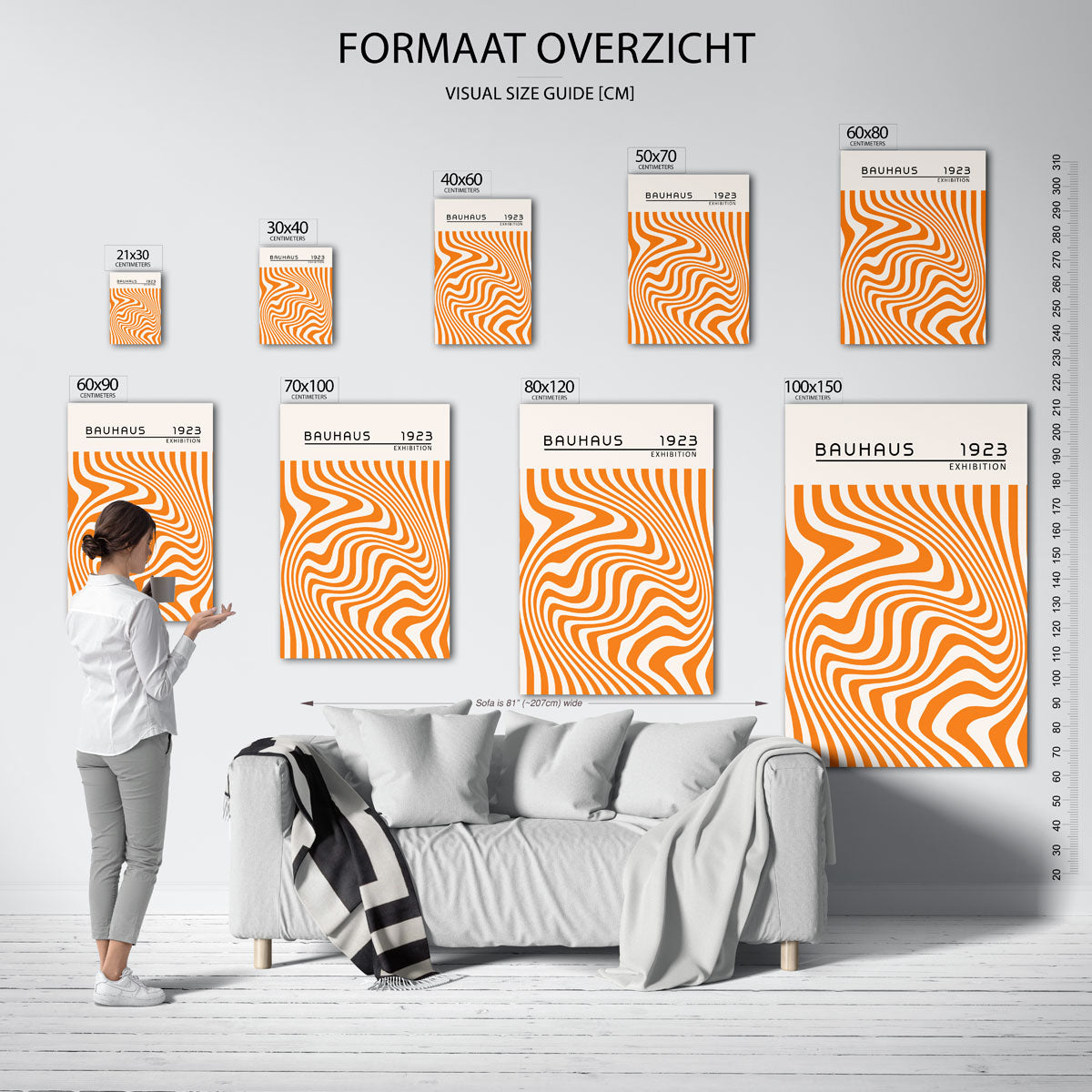 Golvend lijnenspel Poster