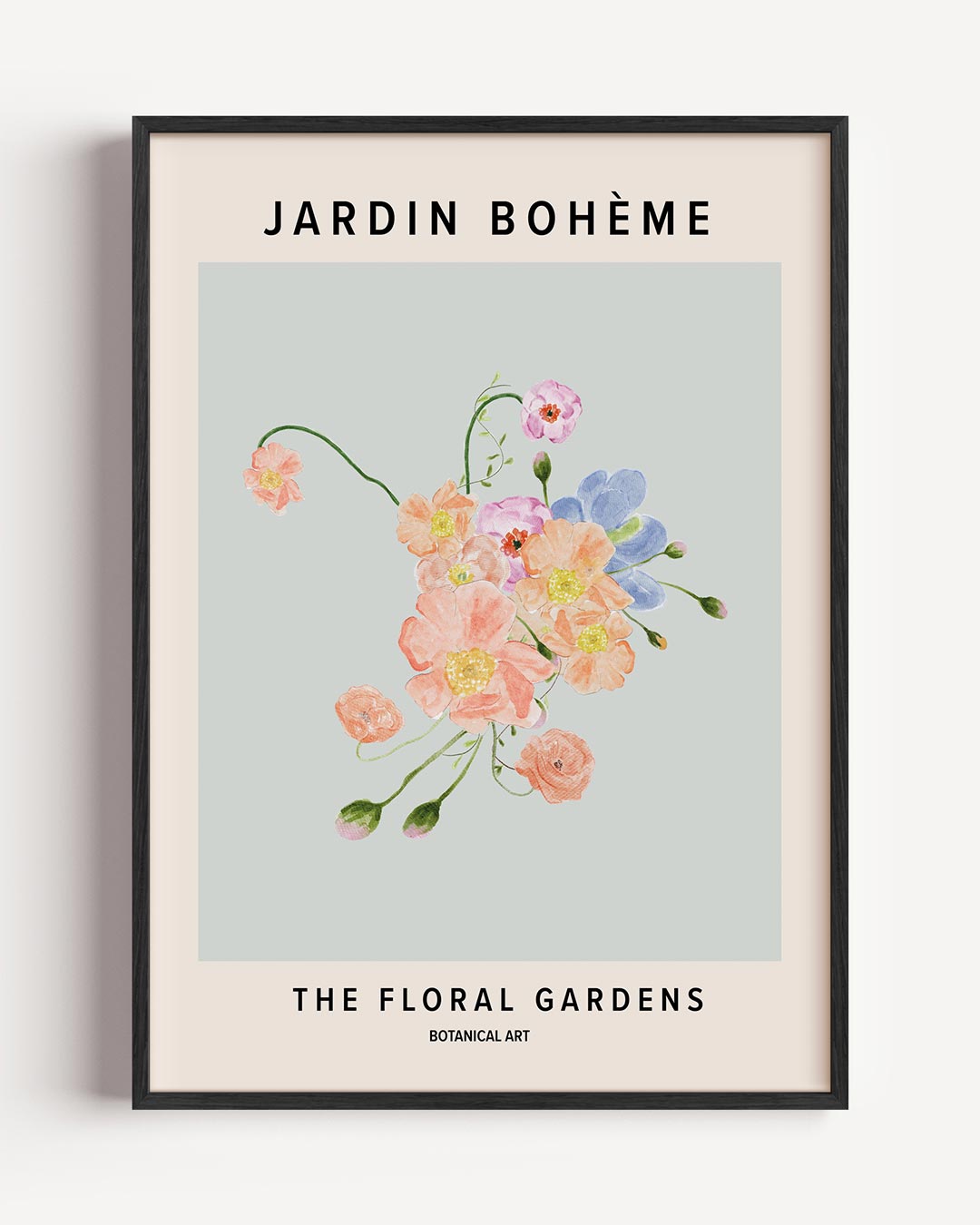 Boheemse Bloementuin Poster-WallArtistic
